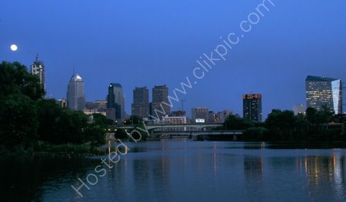 Moon over Philadelphia